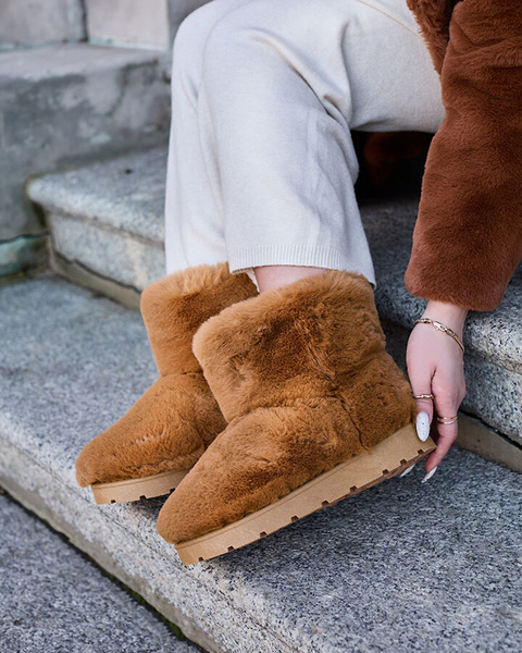 Damen-Schneestiefel in der Farbe camel Ottola- Footwear