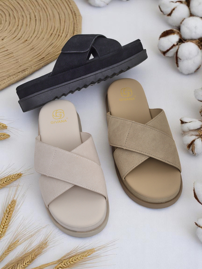 Royalfashion Damensandalen flach Evre