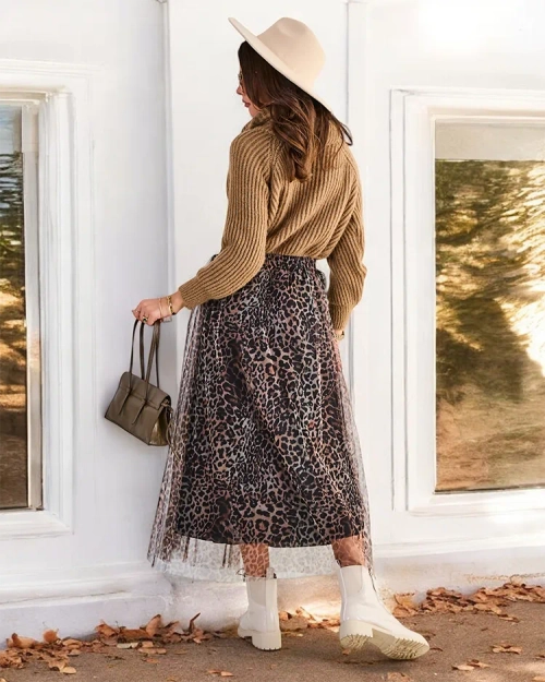 Royalfashion Паттерні з жіночою середньою спідницею з тюлю