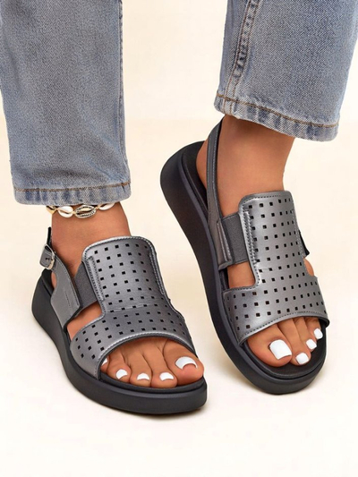 Royalfashion Damen Sandalen mit dicker Sohle BreezyStep