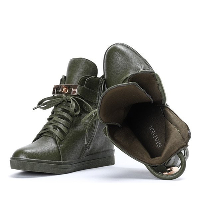 Grüne Turnschuhe mit Innenkeilabsatz Sinnea - Footwear