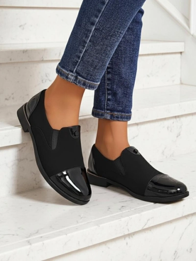 Aurelia Nero – elegante Royalfashion Damen Halbschuhe aus mattem Leder