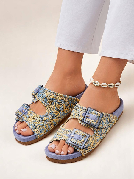 Royalfashion Damensandalen mit Schnallen Samorra