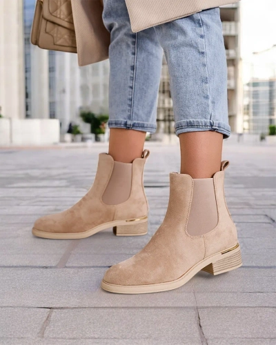 Royalfashion Damen Slip-On Knöchelstiefel Rizones