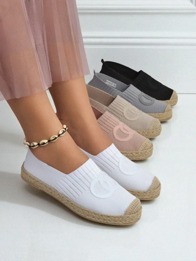 Damen Espadrilles Calista Biancha – weiße flache aus Öko-Wildleder, italienischer Stil