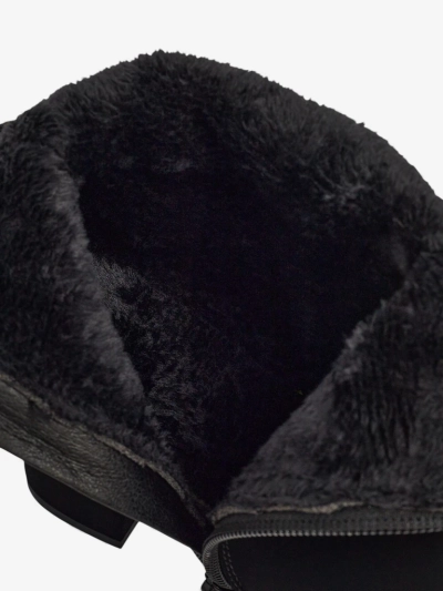 Жіночі ботильйони еко шкіряні на підборах з мереживом Kastrelle