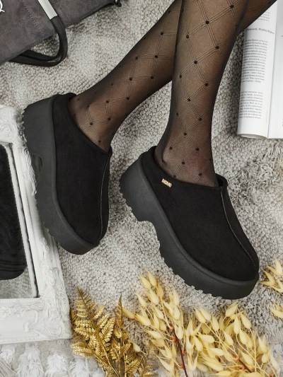 Kurze Damenstiefel im Schneestiefel-Stil mit Fell Calindra