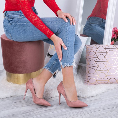 Rosa Stilettos Braelynn-Schuhe 1