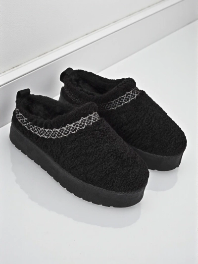 Kurze Damenstiefel im Schneestiefel-Stil mit Fell Frost Veil