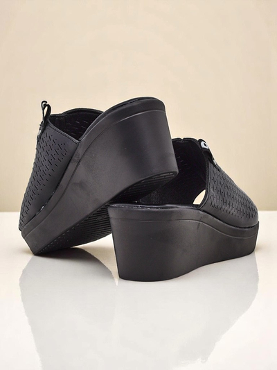 Royalfashion Damen Pantoletten mit Keilabsatz Luna Wedge