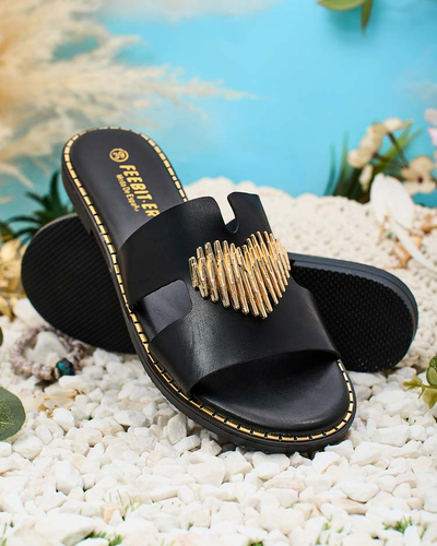 Royalfashion Women's Ortyca flache Sohlen Flip-Flops
