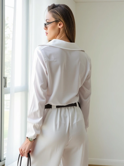 Royalfashion Damenbluse ähnlich wie Satin