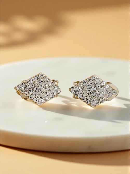 Royalfashion Кліпси сережки жіночі з цирконами