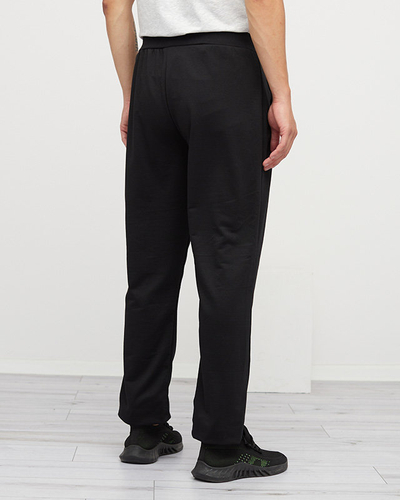 Чоловічі світло-чорні прямі спортивні штани - одяг