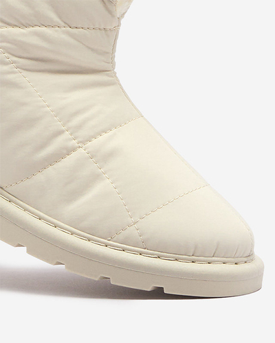 Beige Damenschuhe a'la Schneestiefel Amirfu- Footwear