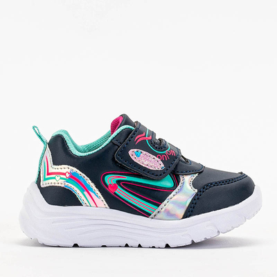 Mikorasi Sportschuhe für Mädchen in Marineblau und Mintgrün - Schuhe