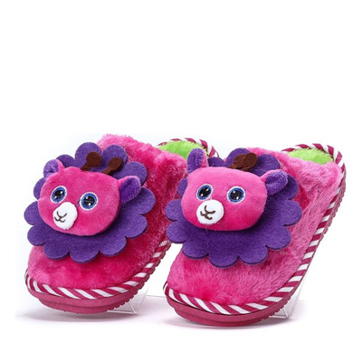 Rosa Hausschuhe mit Emi-Dekoration - Schuhe 1