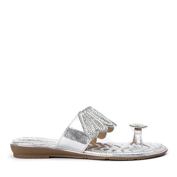 Hausschuhe mit silbernen Ornamenten Precious - Footwear