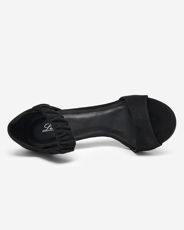 Schwarze Damensandalen auf hohem Absatz Veraxy - Schuhe