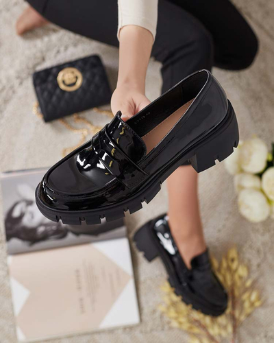 Royalfashion Damen Mokassins auf einem niedrigen Pfosten Denebel