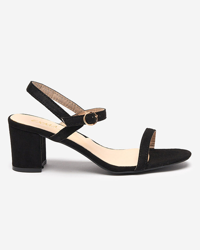 Schwarze Sandale auf Pfahl, Usopi - Schuhe