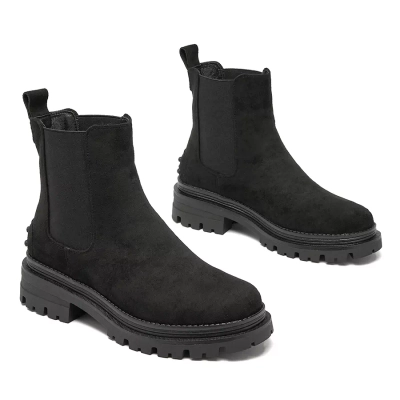 Royalfashion Schwarze isolierte Damenstiefel Comfy Walk