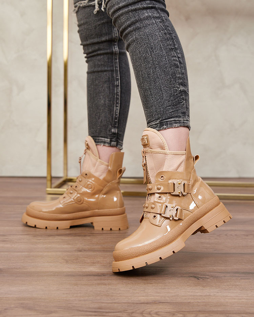 Royalfashion Світло-коричневі жіночі черевики-баггі Hennobs