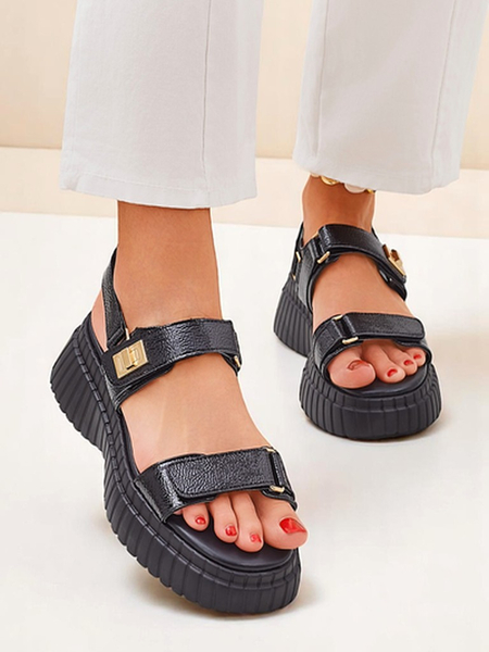 Royalfashion Damen-Sandalen mit dicker Sohle Aganda