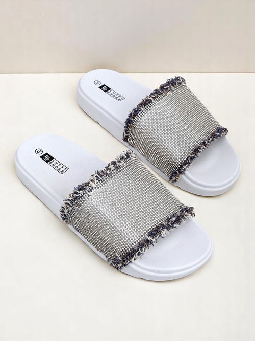 Royalfashion Жіночі шльопанці на плоскій підошві SparkleWalk