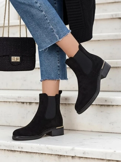 Royalfashion Damen Slip-On Stiefel Rizones