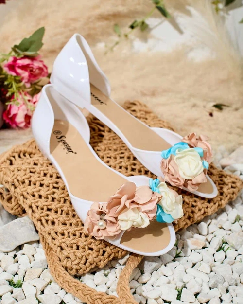 Royalfashion Гумові балетки з квіткою Koddies