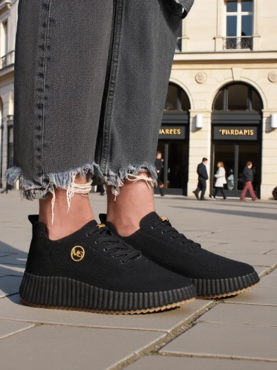 Royalfashion Damen perforierte Sport Sneakers Tobin