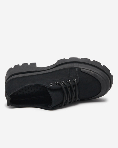 OUTLET Schwarze Schnürschuhe für Damen Rozia - Schuhe