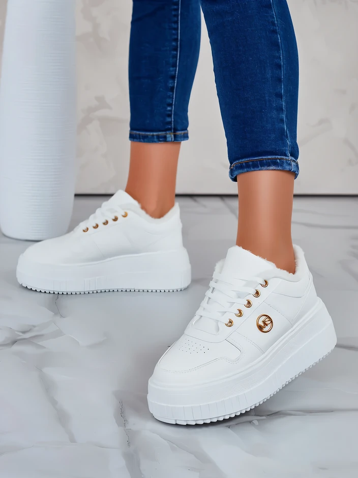 Royalfashion Warme Damen-Sneakers mit Fell Rozit