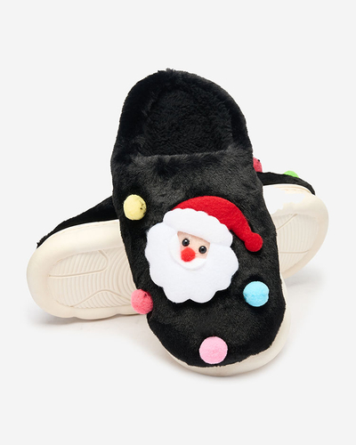 Royalfashion Weihnachtspantoffeln für Damen in schwarz Fertemse