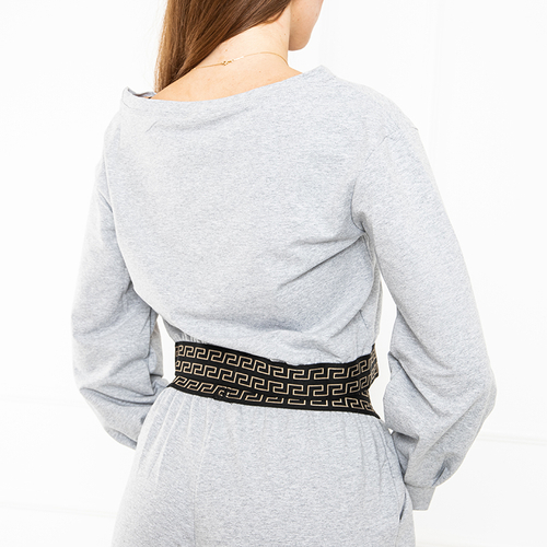 Світло-сірий укорочений світшот