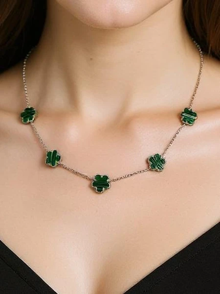 Намисто Aurelia Clavis з перламутром у золотій оправі