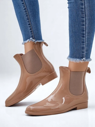 Royalfashion Damen lackierte Gummistiefel Seris