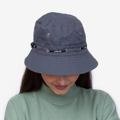 Dunkelgrauer Fischerhut für Damen - Accessoires