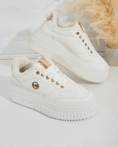 Royalfashion Warmed women's sneakers with fur Sofi