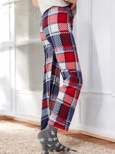 Royalfashion Baumwollweihnachts-Hosen für Frauen aus karierten Pyjamas