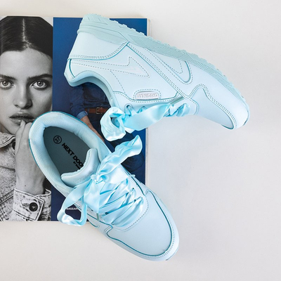 Blaue Damen-Sportschuhe mit Kamela-Band - Schuhe