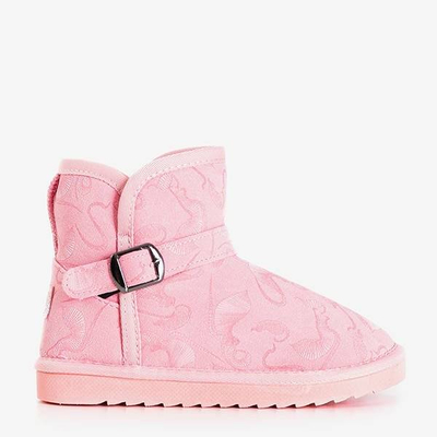 OUTLET Rosa Schneeschuhe für Kinder mit Schnalle Jereni - Footwear