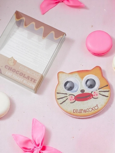 Kevin&Coco Cat Toast Blush Pressed Blush Chocolate