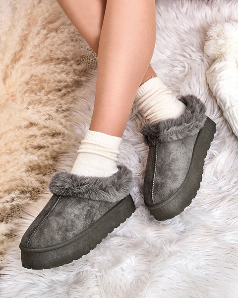 Royalfashion Damen Kurzstiefel a'la Schneestiefel Kapfiee