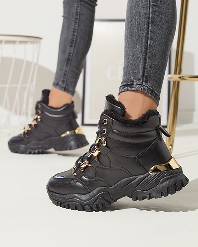 Schwarze isolierte Damen-Sportschuhe Nepolle- Footwear