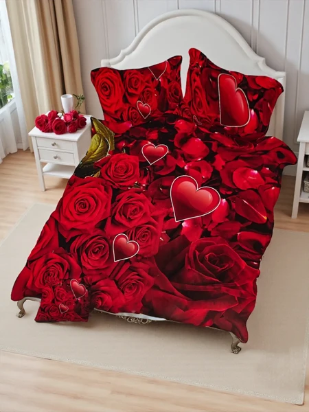 Royalfashion Gemusterte Bettwäsche 180x200 Set 3 TEILE