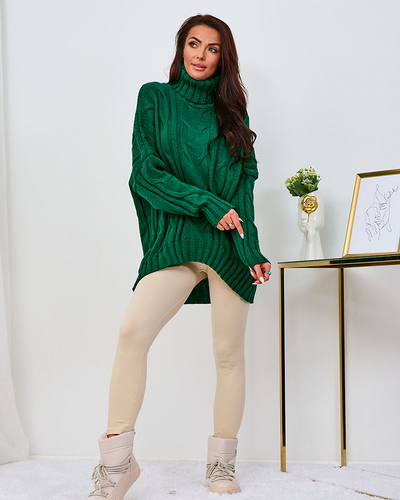 Royalfashion Brown Women's Striped Sweater