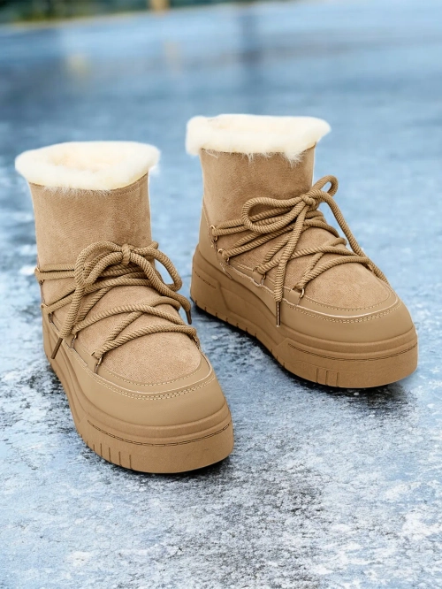 Жіночі зимові черевики на шнурівці Royalfashion Moniuc