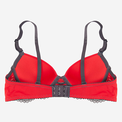 Roter Damen-BH mit Spitze - Unterwäsche